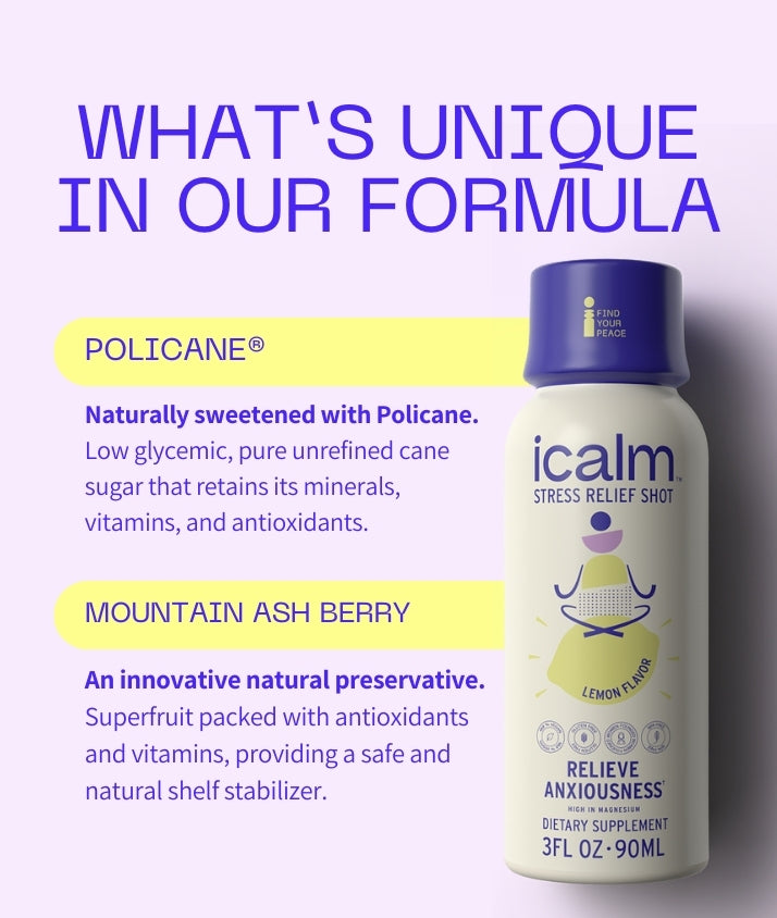 What is unique in our formula, Policane, natural sweetener that retains its vitamins, mountain ash berry, natural preservative